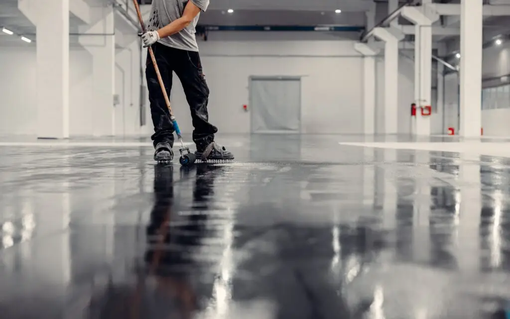 Epoxy Garage Flooring installation